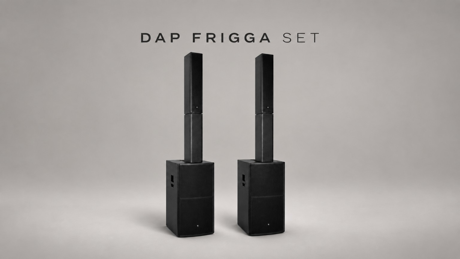 DAP Frigga stereo geluidset met twee subwoofers en twee kolomtops